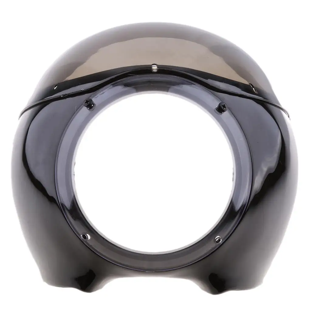 Universal Motorcycle Cafe Racer Headlight Fairing Cover With Bolts