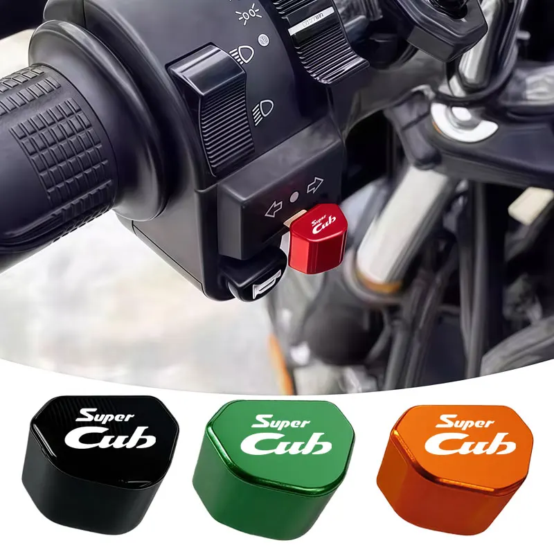 CNC aluminum switch button replacement for Honda Super CUB models