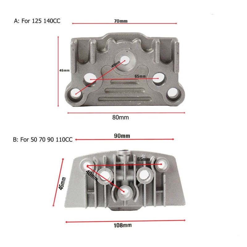 Motorcycle Oil Cooler Radiator Kit for 50cc-140cc Bikes
