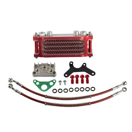 Motorcycle Oil Cooler Radiator Kit for 50cc-140cc Bikes