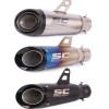 Universal Motorcycle Exhaust Pipe - 51-310mm Silencer for Yamaha, Honda, Suzuki, and More