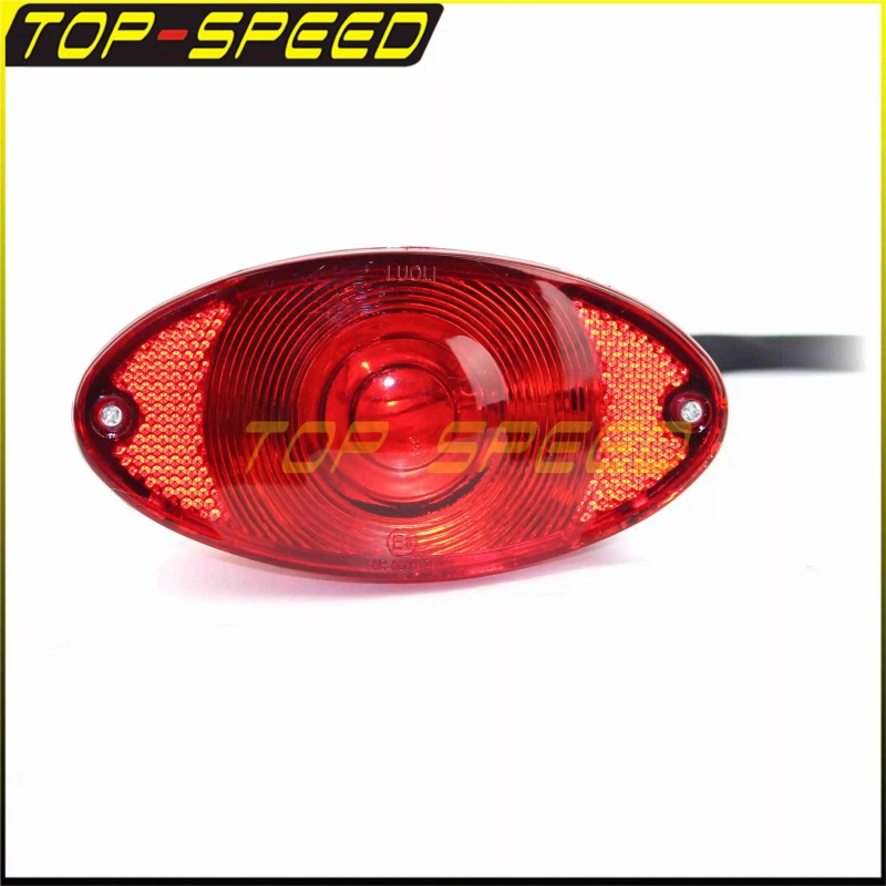 Universal 12V Vintage Cat Eye Taillight for Motorcycles