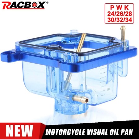Transparent Carburetor Float Bowl with Oil Spill Hole for PWK Series