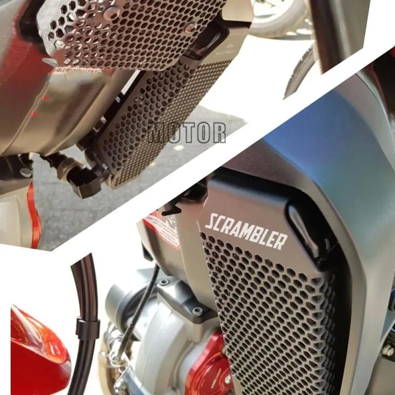 Ducati Scrambler 800 Oil Cooler Guard - Durable Aluminum Protector