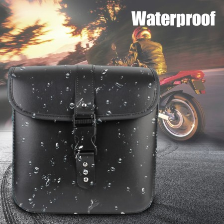 Retro Motorcycle Saddle Bags - PU Leather Side Storage Pouches