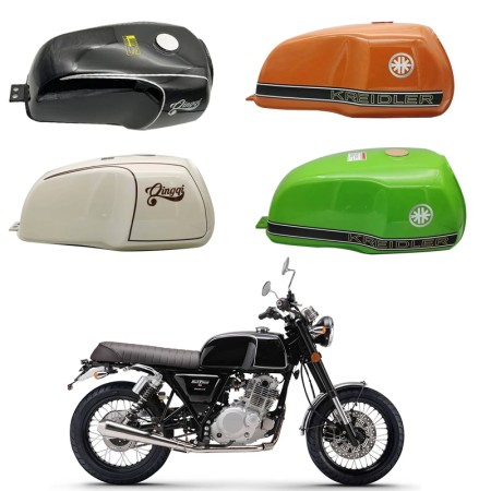 MASH Black 7 Custom Fuel Tank & Accessories for Cafe Racers
