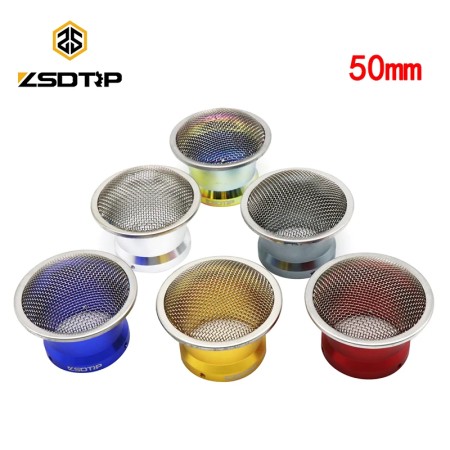 ZSDTRP 50MM Colorful Motorcycle Carburetor Air Filter with Gauze