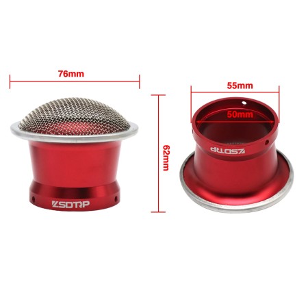 ZSDTRP 50MM Colorful Motorcycle Carburetor Air Filter with Gauze