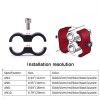 Aluminum Hose Separator Clamp Kit - AN4 AN6 AN8 AN10