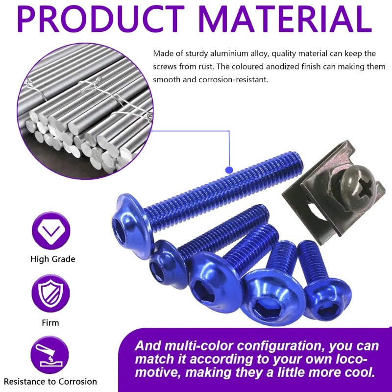 Aluminum Fairing Bolts and Screws Kit for Honda CBR Series