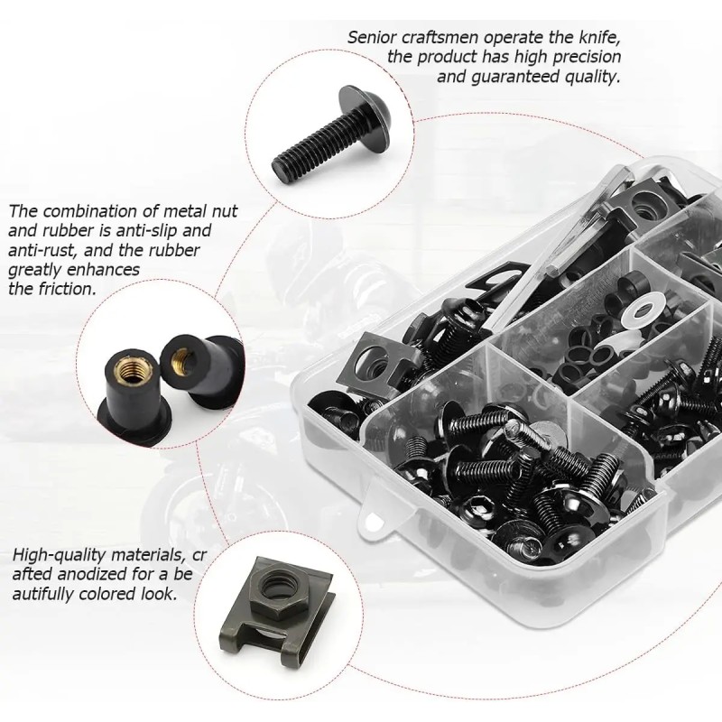Aluminum Fairing Bolts and Screws Kit for Honda CBR Series
