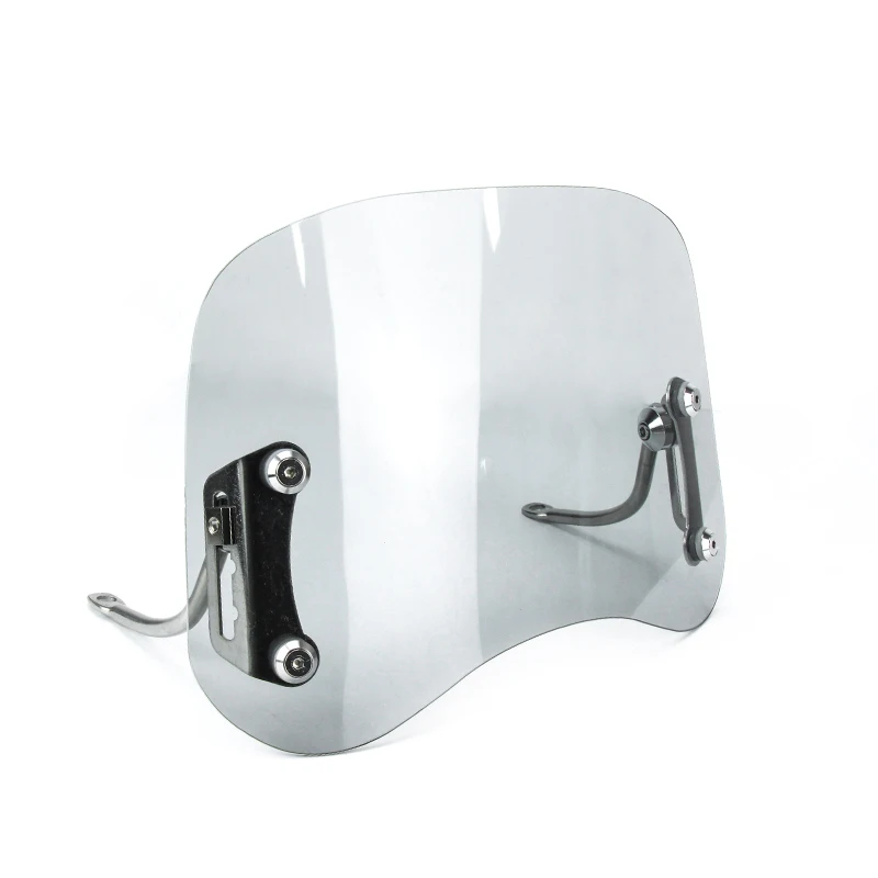 Universal Motorcycle Windshield - Clear/Black/Yellow