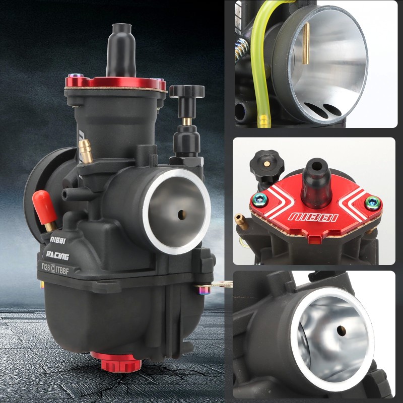 NIBBI PWK Racing Carburetor for Yamaha, Kawasaki, Suzuki - 24mm to 40mm