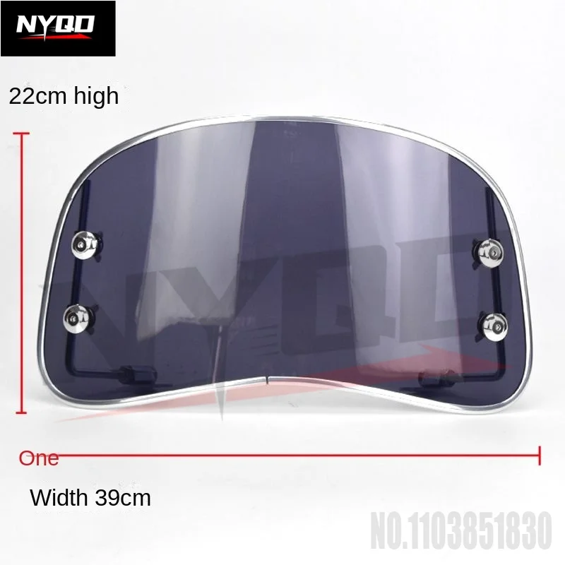 NS125LA Vintage Motorcycle Windshield - Victorian Style