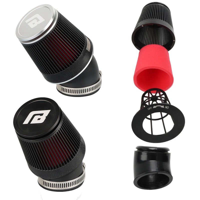 NIBBI CNC Universal Motorcycle Air Filter - 42mm & 48mm