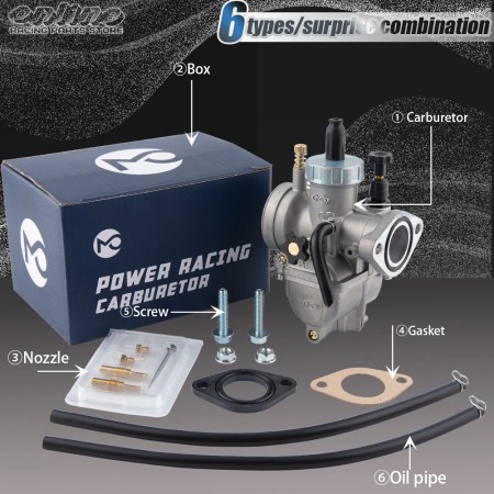 PE17-28mm Motorcycle Carburetor for 2T & 4T Engines