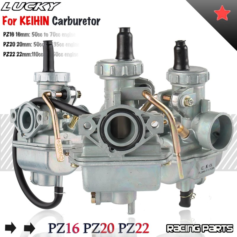 Carburetor with Hand Choke for Keihin Engines (16mm, 20mm, 22mm)