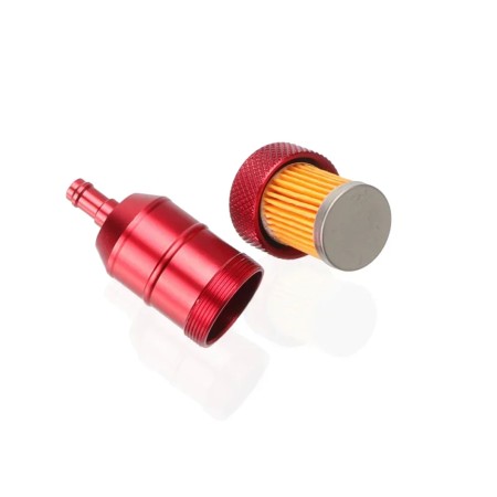 8mm Aluminum Motorcycle Fuel Filter Kit - Reusable & Cleanable