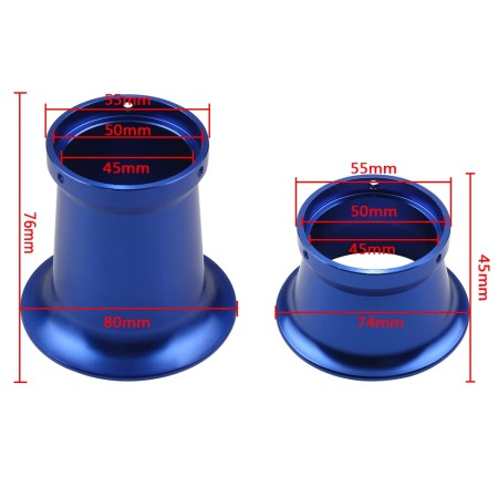 Motorcycle Air Filter Cup for PWK and PE Carburetors - 50mm