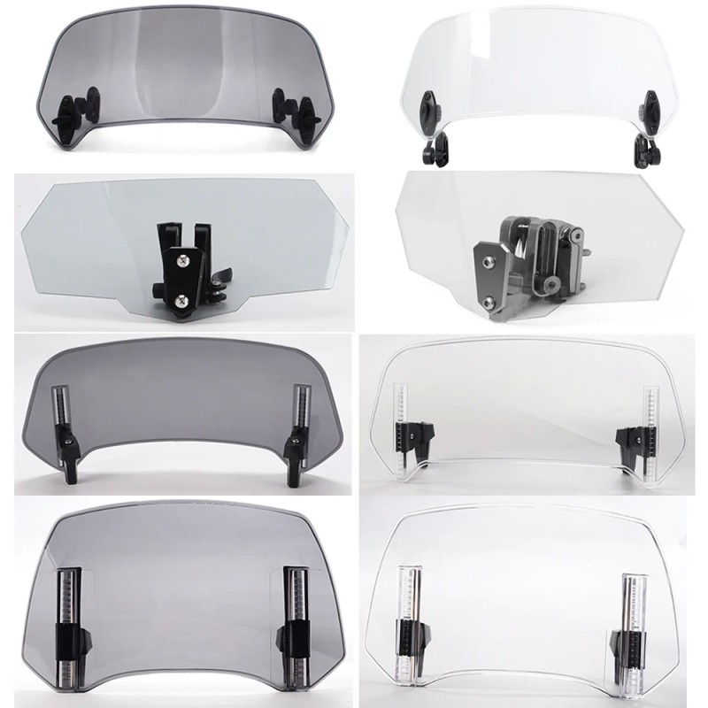 Universal Adjustable Motorcycle Windshield Spoiler Deflector