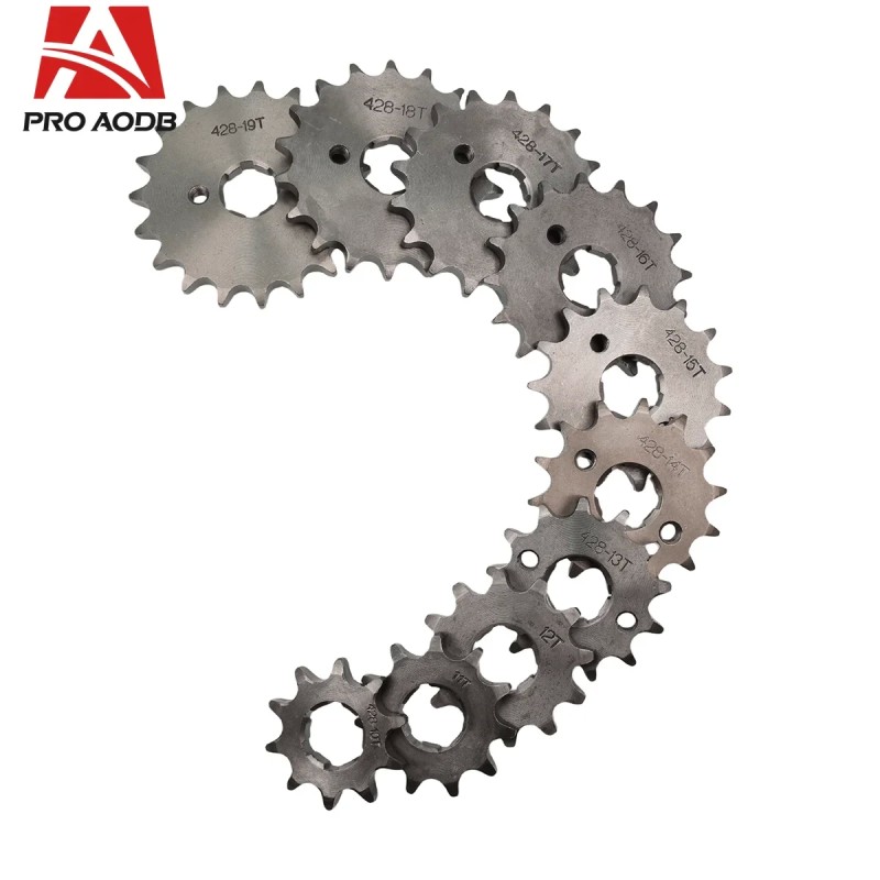 Front Engine Sprocket for 428# Chain - 10t to 19t Teeth