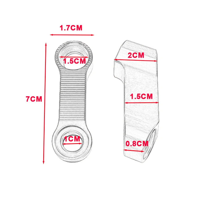 Honda Monkey 125 Rearview Mirror Extension Risers