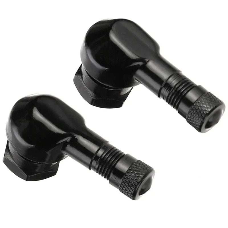 Universal 90 Degree Aluminum Motorcycle Tire Valve Stems (2 Pcs)