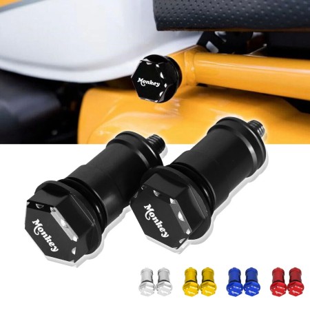 Aluminum Seat Bolts with Monkey Logo for Honda Monkey 125 (2018-2025)
