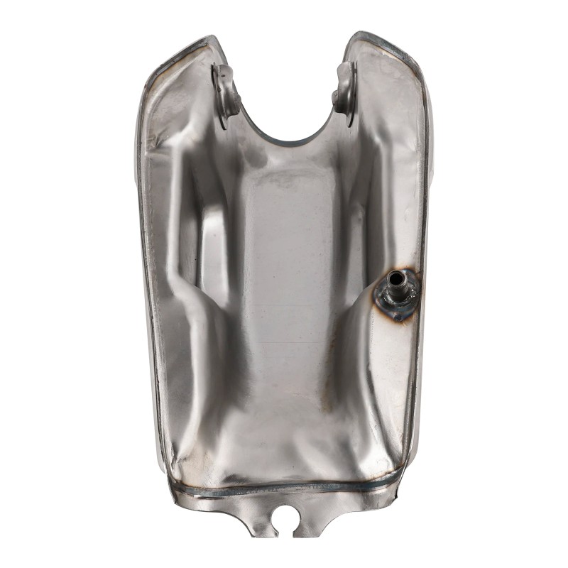 Cafe Racer 9L Raw Steel Gas Tank - Unpainted Scrambler
