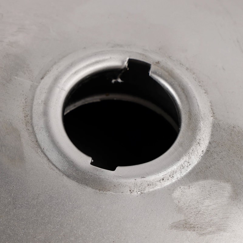 Cafe Racer 9L Raw Steel Gas Tank - Unpainted Scrambler