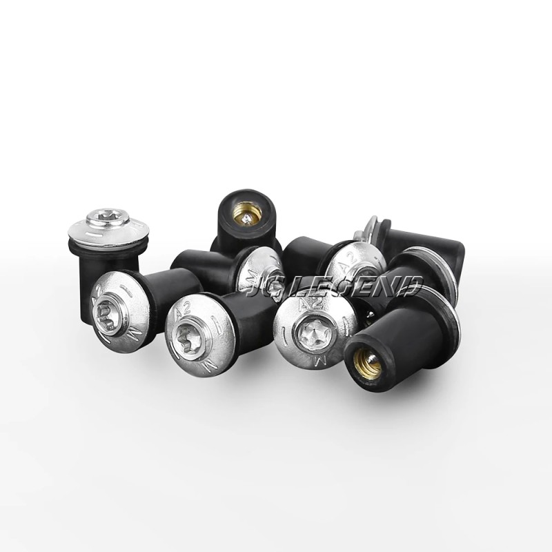 BMW S1000RR Windshield Bolts - Stainless Steel (2009-2023)