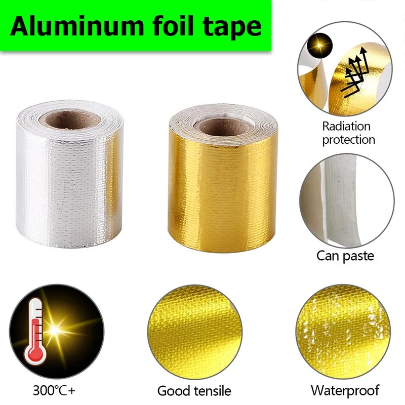 High-Temperature Self-Adhesive Gold Tape - 50mm x 5M