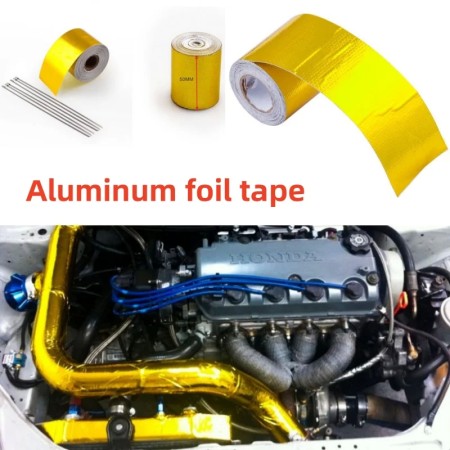 High-Temperature Self-Adhesive Gold Tape - 50mm x 5M