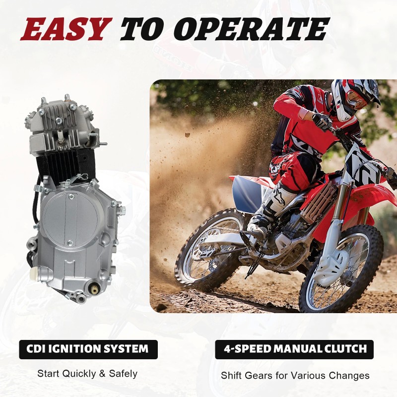 125CC 4-Stroke Single Cylinder Air-Cooled Engine for Mini Motorcycles