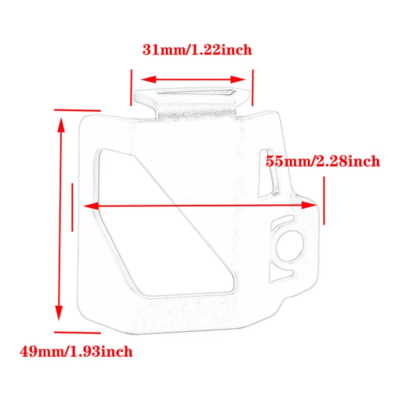 Honda Monkey & DAX125 Rear Brake Fluid Reservoir Cover