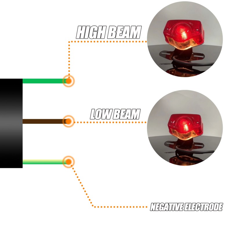 Honda Jialing JH70 Motorcycle Brake and Tail Light
