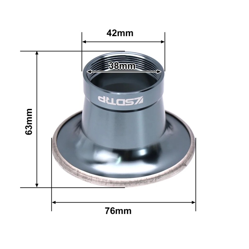 Alconstar 38MM Carburetor with CNC Aluminum Air Filter Trumpet