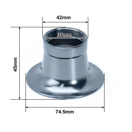 Alconstar 38MM Carburetor with CNC Aluminum Air Filter Trumpet