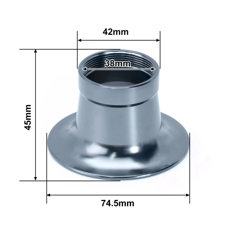 Alconstar 38MM Carburetor with CNC Aluminum Air Filter Trumpet