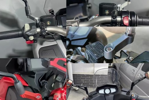 [Review] CNC Aluminum Rearview Mirror Extension Risers for Honda Monkey 125