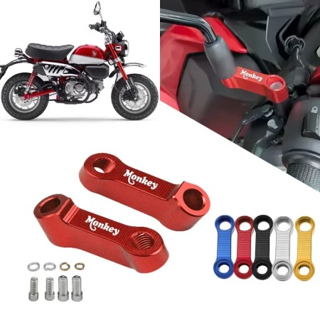 CNC Aluminum Rearview Mirror Extension Risers for Honda Monkey 125