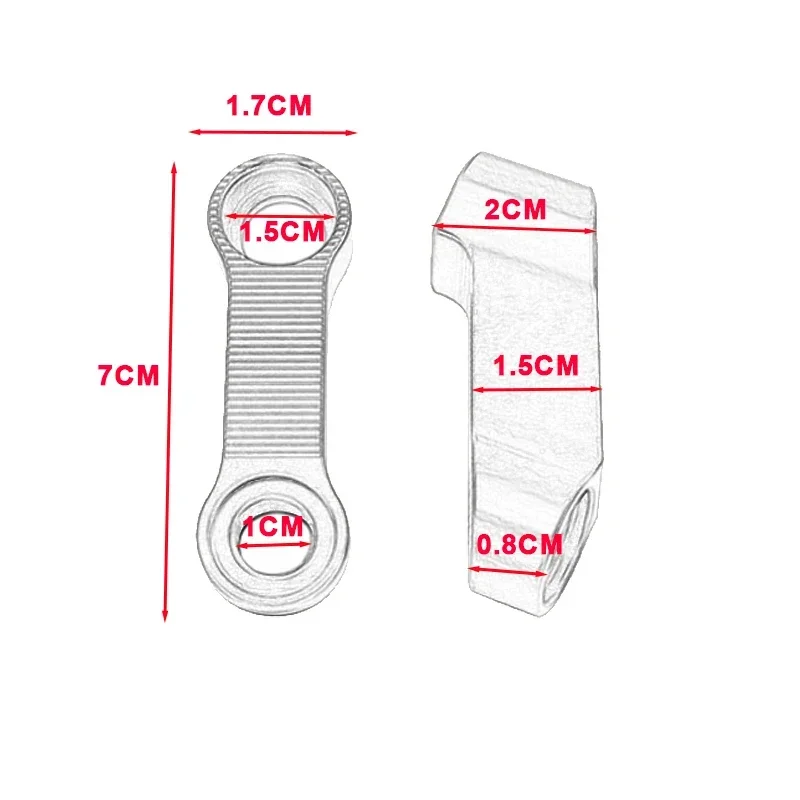 CNC Aluminum Rearview Mirror Extension Risers for Honda Monkey 125