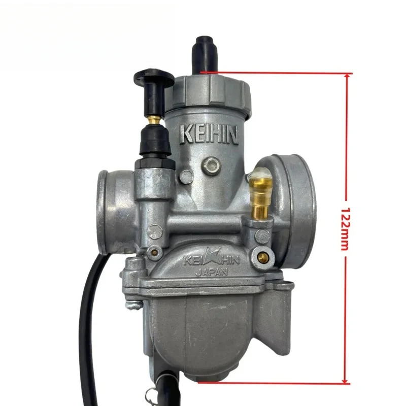 Keihin PE28 28mm Hand Choke Carburetor for Motorcycles and ATVs