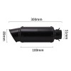 Universal 51/60mm Motorcycle Inox Muffler with Carbon Fiber Finish