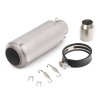 Universal 51/60mm Motorcycle Inox Muffler with Carbon Fiber Finish