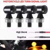 8mm LED Motorcycle Turn Signal Lights - Universal Fit