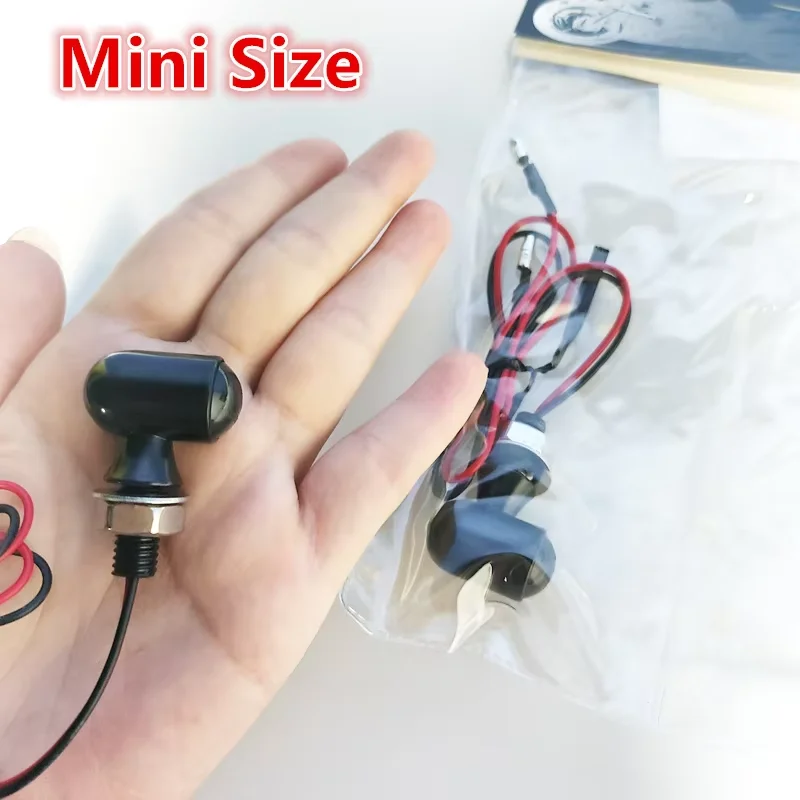 8mm LED Motorcycle Turn Signal Lights - Universal Fit
