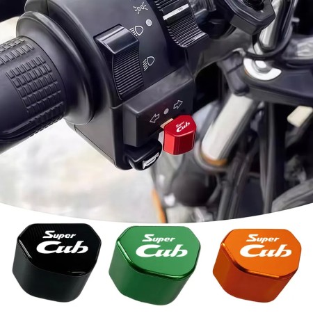 CNC Aluminum Switch Button for Honda Super CUB Models