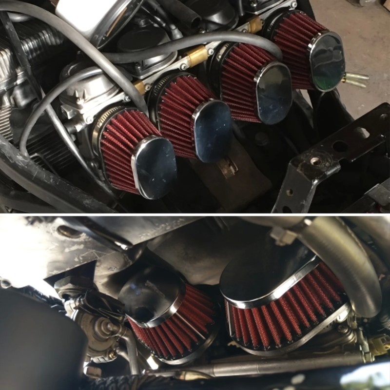 Universal Red Cone Air Filter for Motorcycles and Mini Bikes