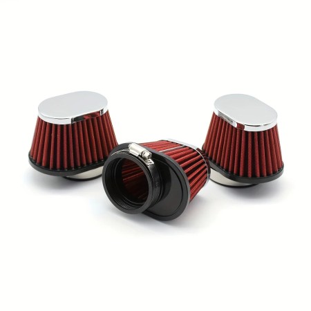 Universal Red Cone Air Filter for Motorcycles and Mini Bikes